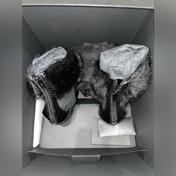 SAINT LAURENT GIPPY 110 HEELED AYERS SANDALS SIZE 37.5 NIB - Picture 12 of 13